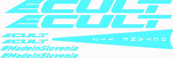 ecult octane set nalepk za okvir kolesa barva: turkizna
