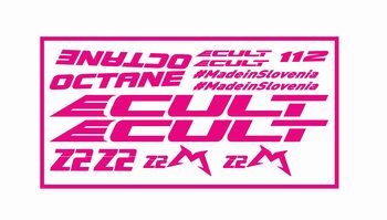 ecult octane 24 set nalepk za okvir kolesa barva: magenta