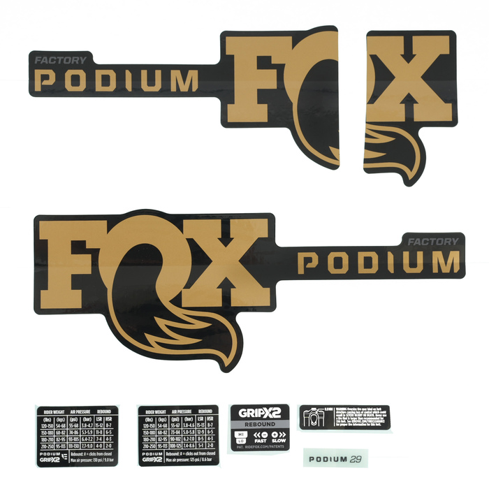 fox 803-04-378 nalepke podium  f-s kashimagray logo