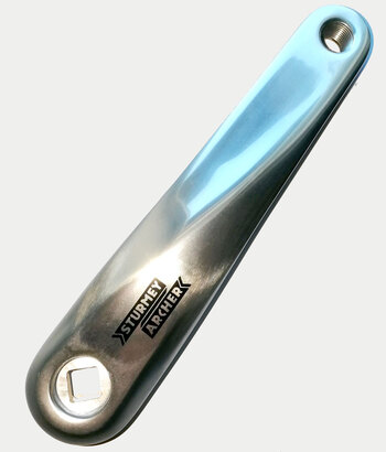 sunrace gonilka cas600 leva 170mm srebrna