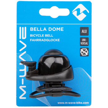 m-wave zvoncek dome 360° gumice crn