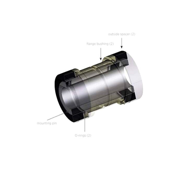 fox 803-03-327 distancnik alu 6mm x 20mm