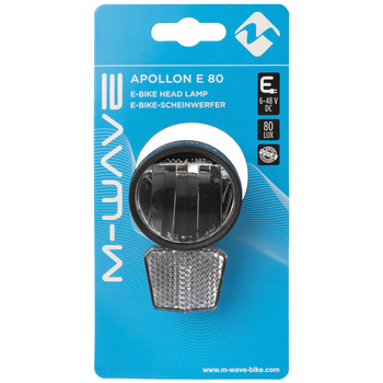m-wave luc prednja apollon e80 e-bike 80lux 6-48v dc