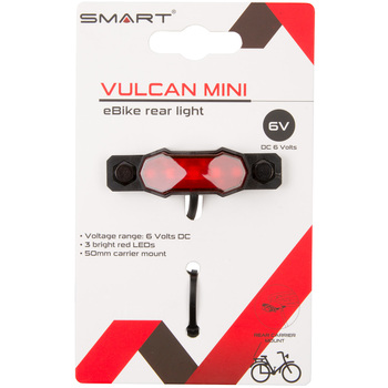 smart luc zadnja vulcan mini e-bike rdeca 6v