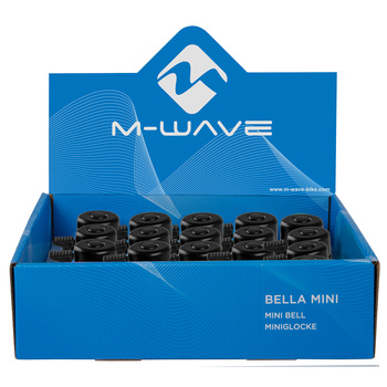 m-wave zvoncek bella mini steel crn