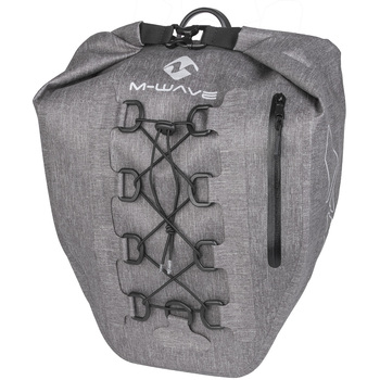 m-wave torba za prtljaznik25l vodoodporna siva tpu