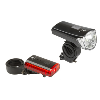 m-wave set luci atlas k11 usb led bela-70lumrd clip on
