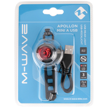 m-wave luc zadnja apollon mini a usb rdeca 10lum objemka
