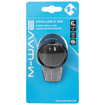 m-wave luc pred apollon e100 e-bike 100lux 6-48v dc