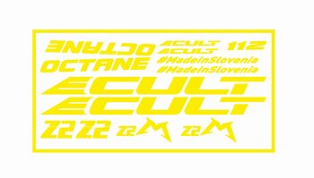 ecult octane 24 set nalepk za okvir kolesa barva: rumena