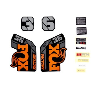 fox 803-01-521 nalepke 36 fs oranzno crne