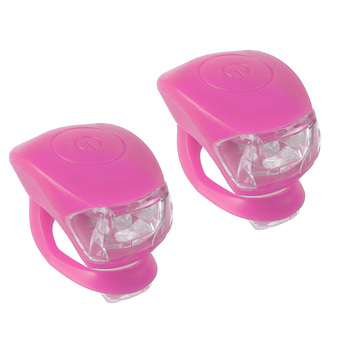 m-wave set luci cobra iv sz led z baterijami roza