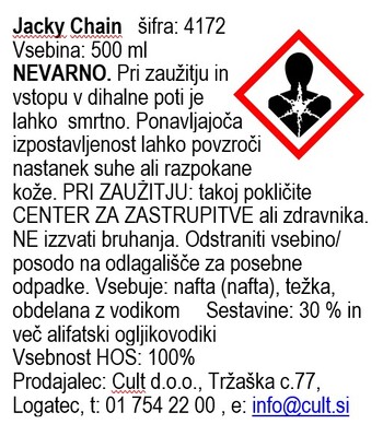 rsp cistilo za verigo jacky chain 500ml