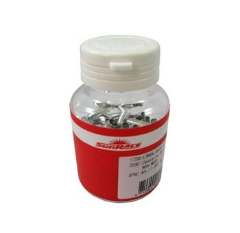 sunrace koncnik bovdna zavor ofb50 5mm siv 200 kos